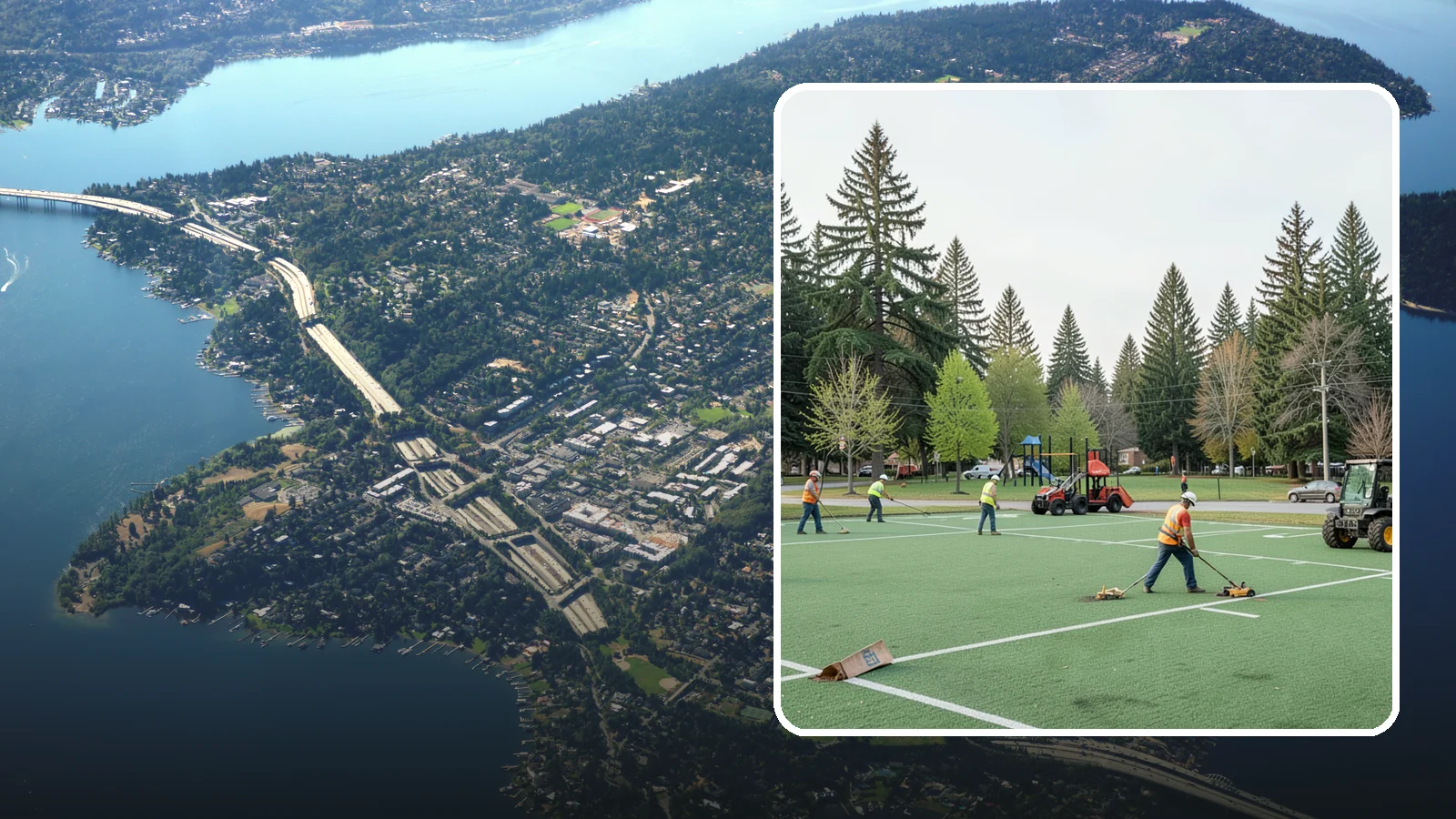 Football Field Maintenance in Mercer Island, King County, WA - Durable turf care for public football fields that sustains safe footing and coverage through contact play.