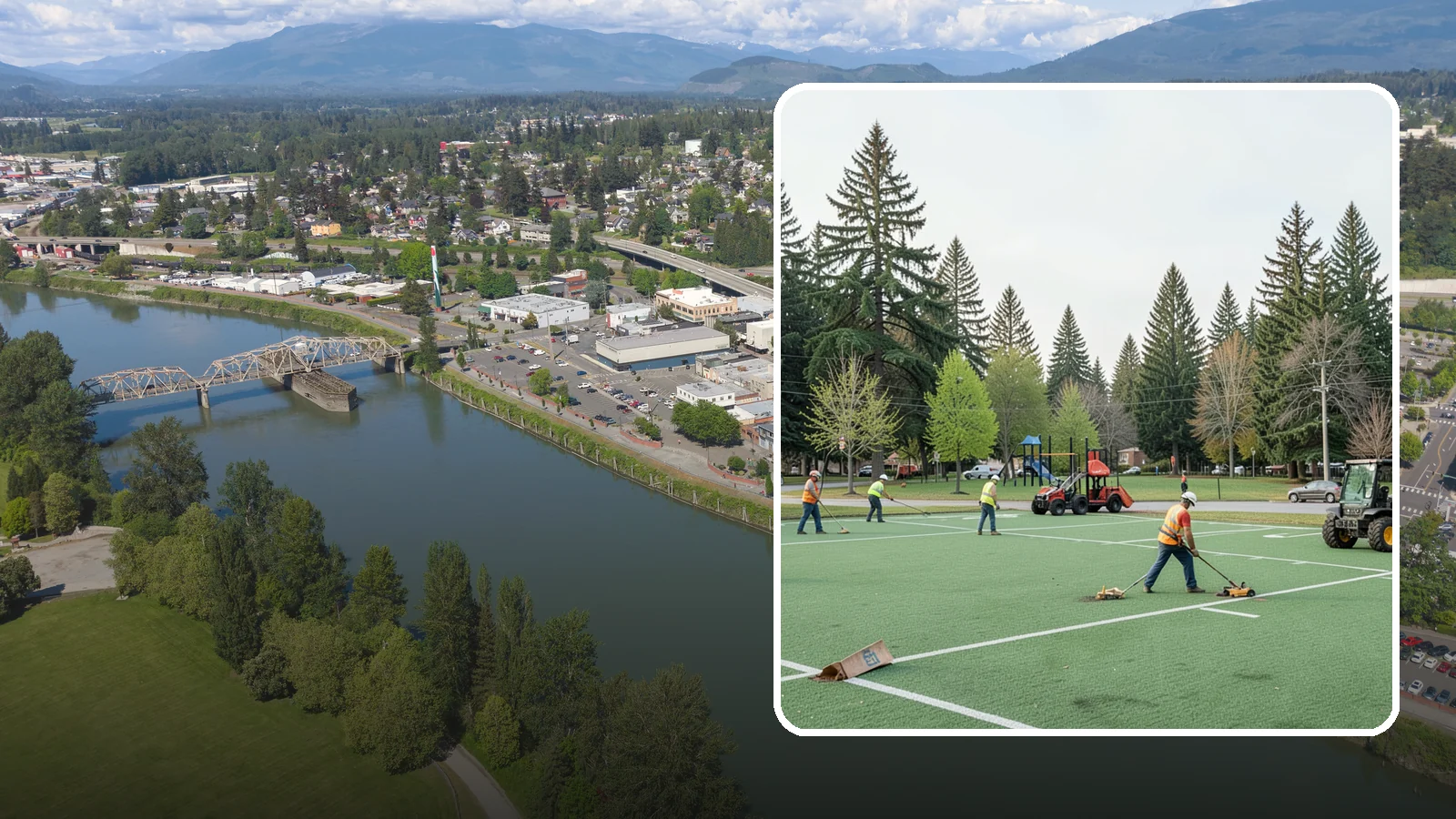 Football Field Maintenance in Mount Vernon, Skagit County, WA - Durable turf care for public football fields that sustains safe footing and coverage through contact play.
