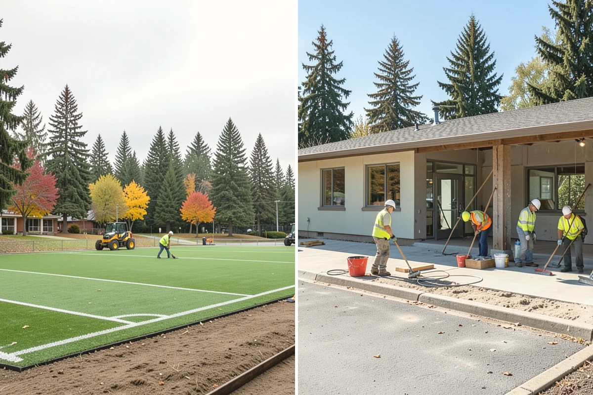 Football Field Maintenance in Mukilteo, Snohomish County, WA - Evaluate wear, firmness, and coverage across the field