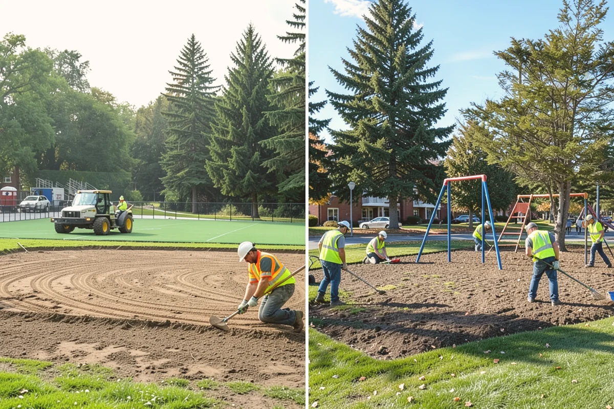 Football Field Maintenance in Newcastle, King County, WA - Evaluate wear, firmness, and coverage across the field