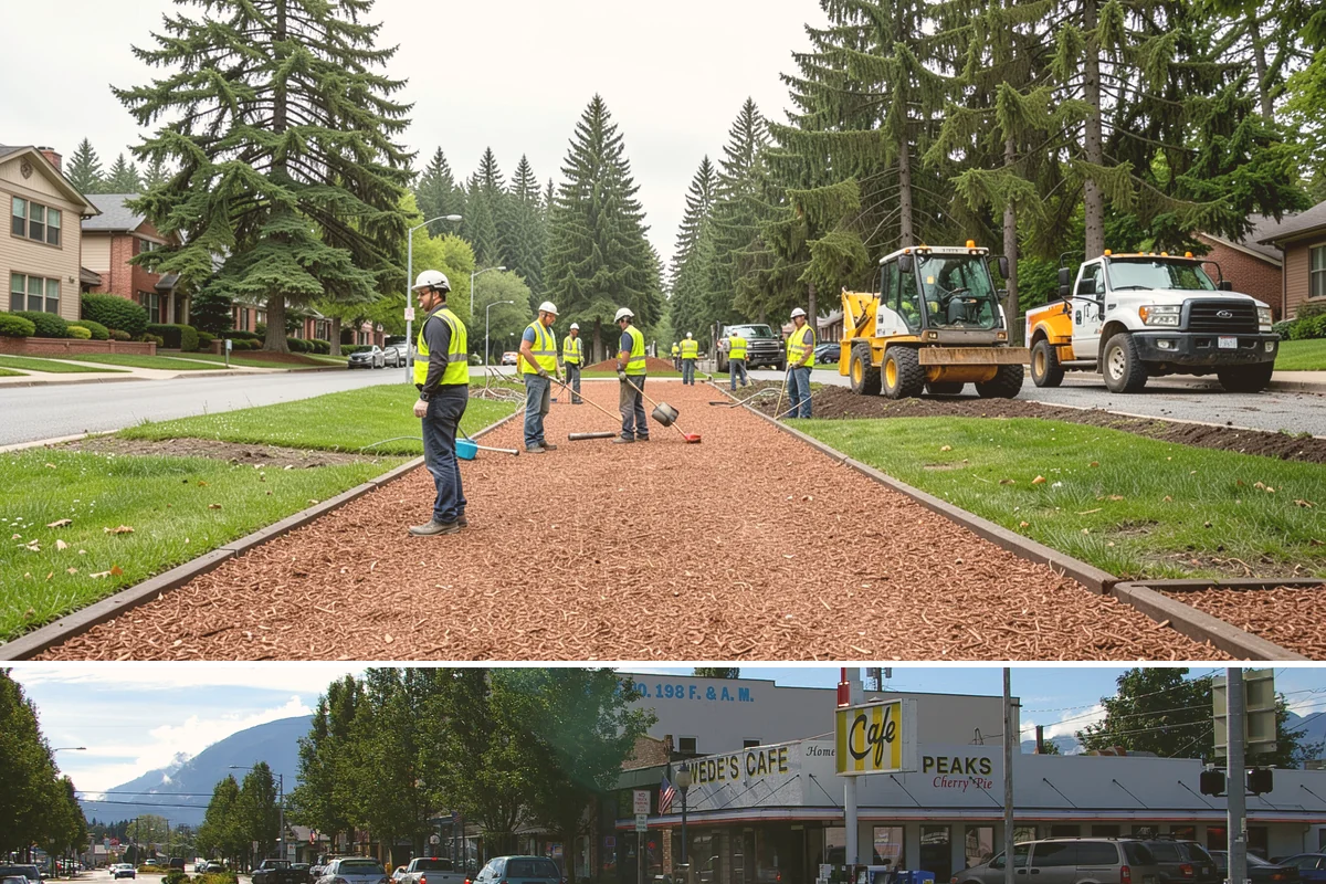 Football Field Maintenance in North Bend, King County, WA - Peak maintenance aligns with the fall competition season, with renovation and seeding in spring and early summer.