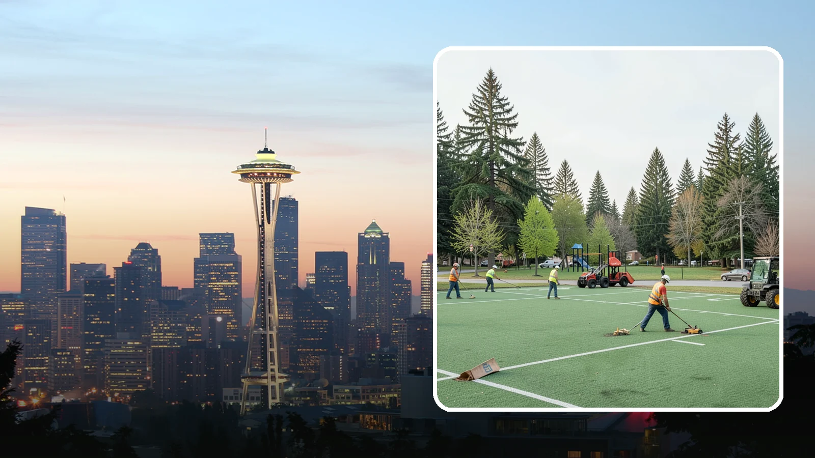 Football Field Maintenance in Seattle, King County, WA - Durable turf care for public football fields that sustains safe footing and coverage through contact play.
