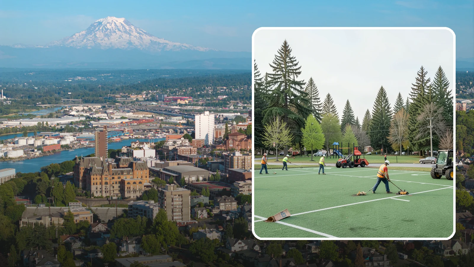 Football Field Maintenance in Tacoma, Pierce County, WA - Durable turf care for public football fields that sustains safe footing and coverage through contact play.