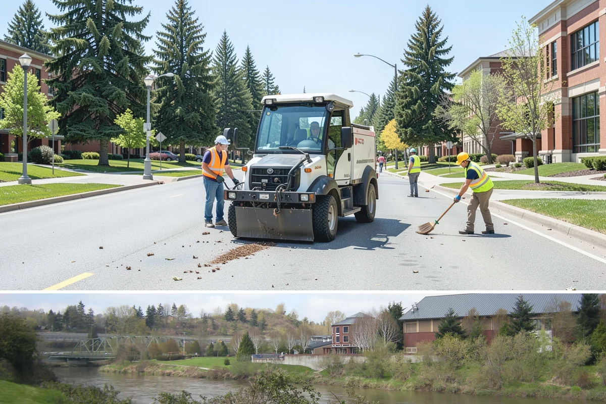 Football Field Maintenance in Tukwila, King County, WA - Peak maintenance aligns with the fall competition season, with renovation and seeding in spring and early summer.