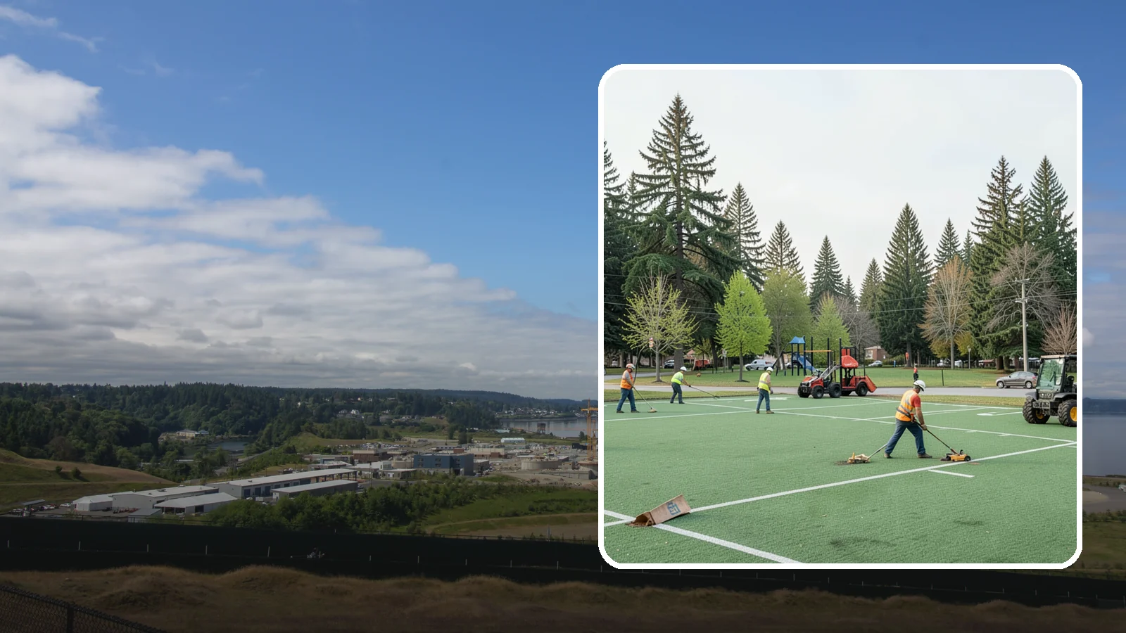 Football Field Maintenance in University Place, Pierce County, WA - Durable turf care for public football fields that sustains safe footing and coverage through contact play.