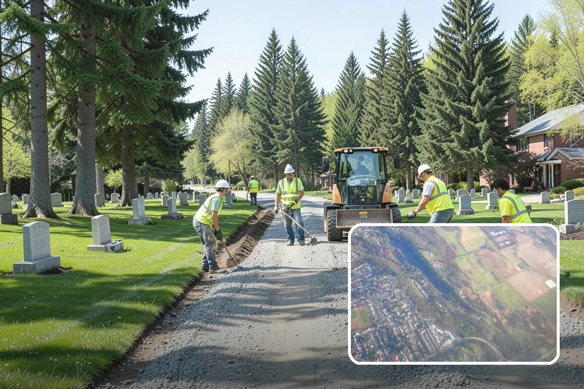 French Drain Installation in Algona, King County, WA - Intercepts groundwater before it damages structures or facilities