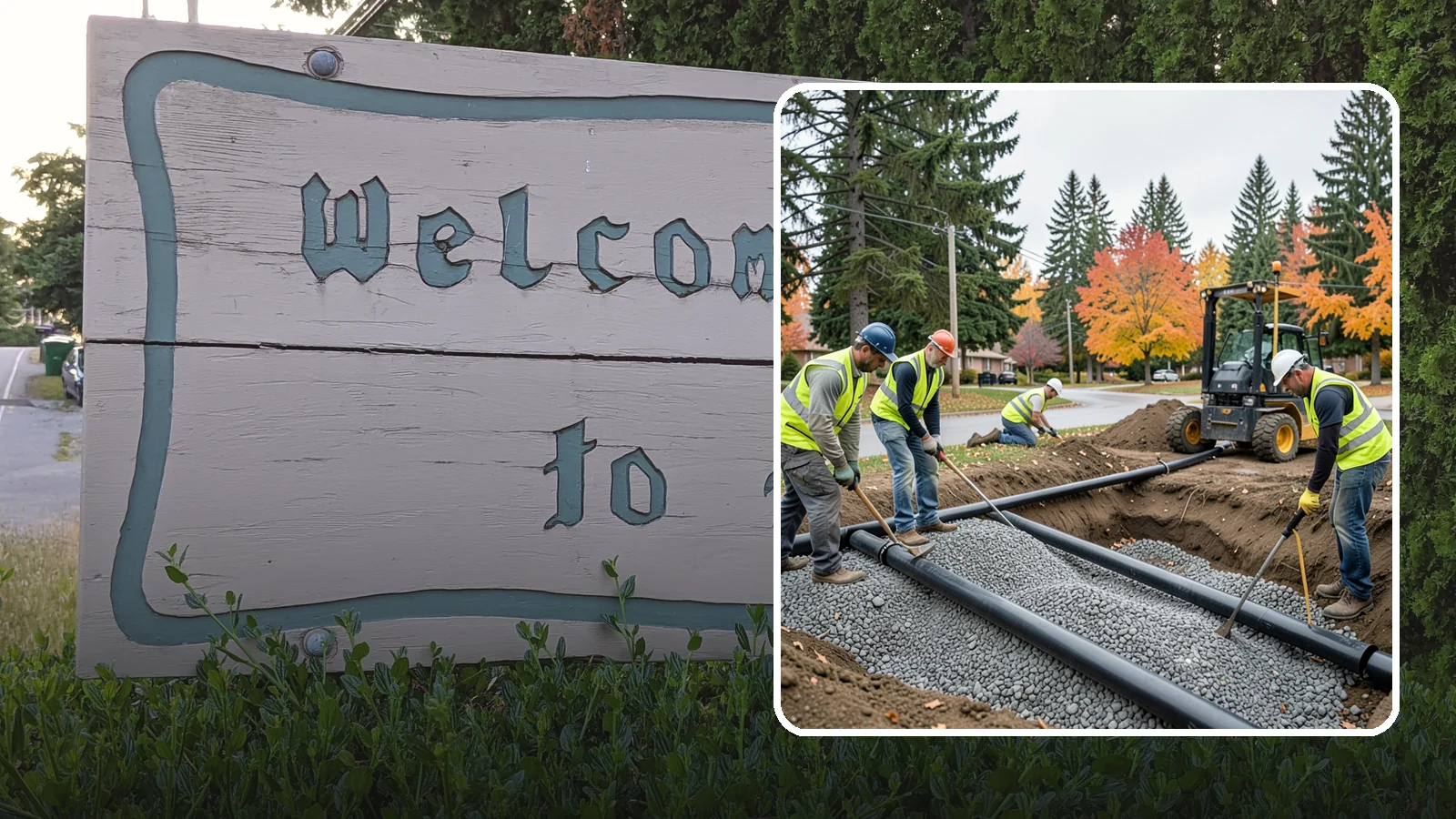 French Drain Installation in Brier, Snohomish County, WA - French drain installation that intercepts and redirects subsurface water away from municipal infrastructure and problem areas.
