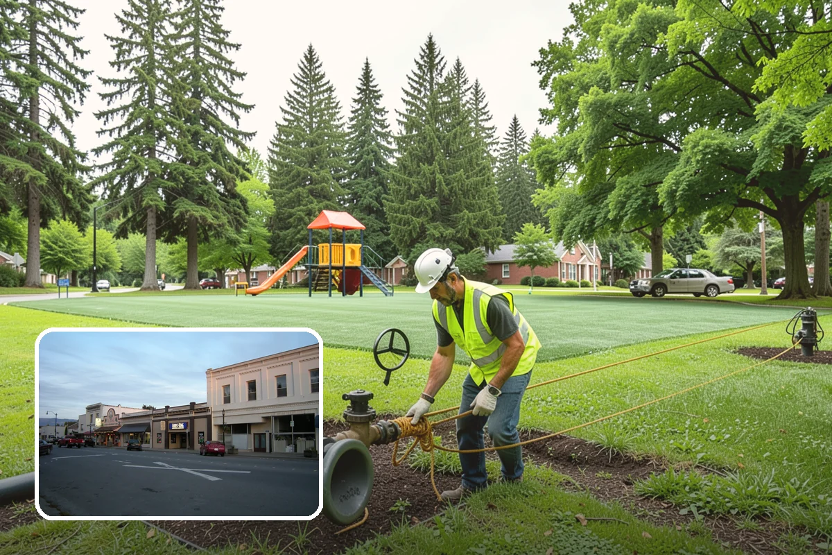 French Drain Installation in Burlington, Skagit County, WA - Intercepts groundwater before it damages structures or facilities