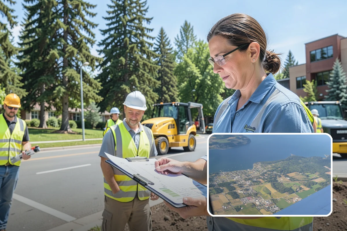 French Drain Installation in Coupeville, Island County, WA - Intercepts groundwater before it damages structures or facilities