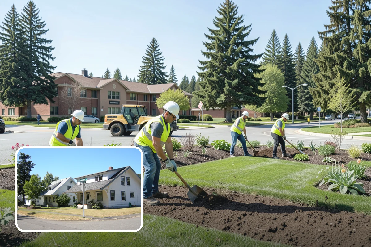 French Drain Installation in DuPont, Pierce County, WA - Intercepts groundwater before it damages structures or facilities