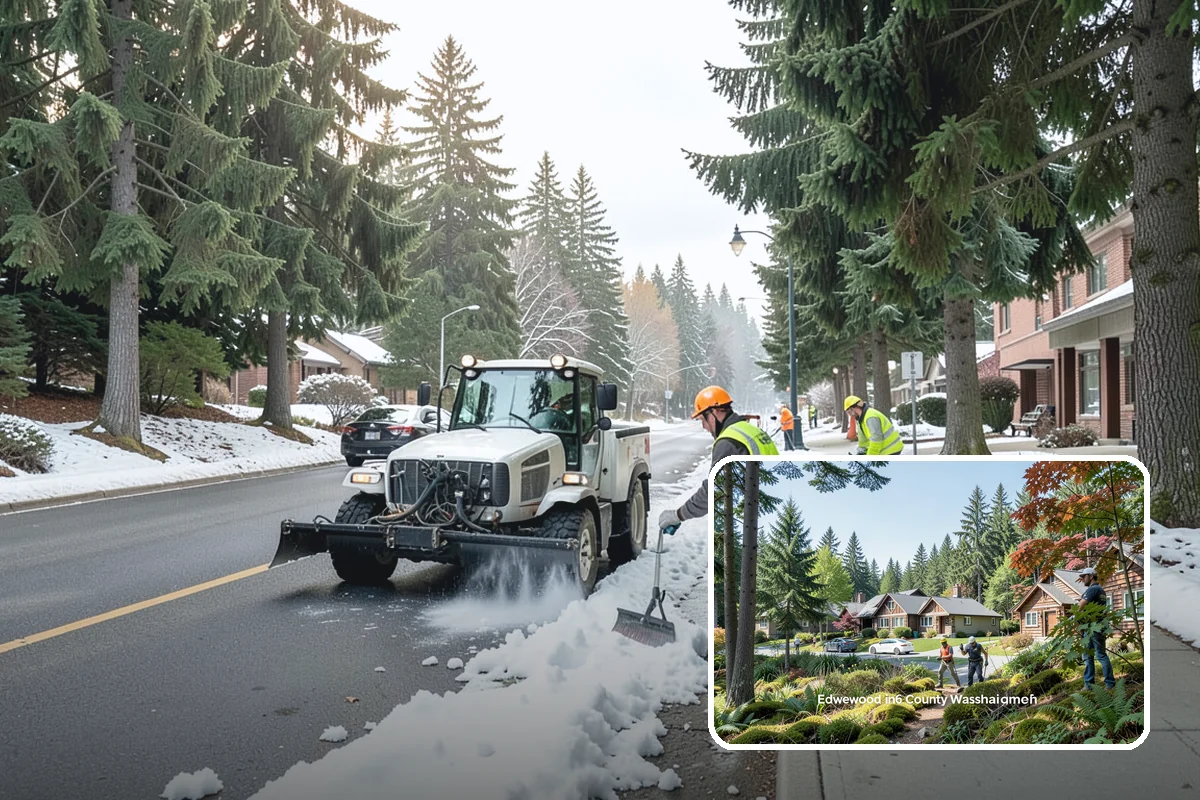 French Drain Installation in Edgewood, Pierce County, WA - Intercepts groundwater before it damages structures or facilities