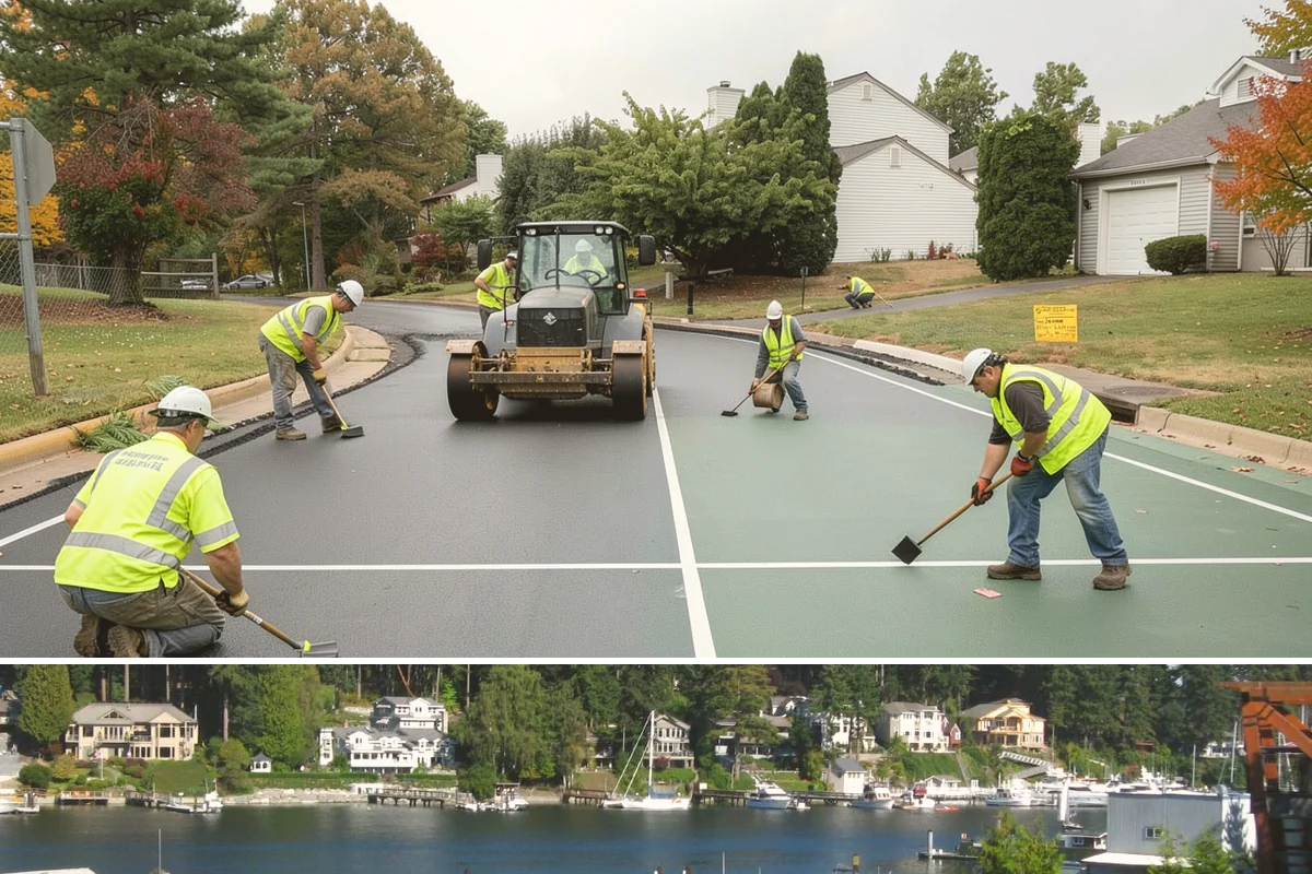 French Drain Installation in Gig Harbor, Pierce County, WA - French drains are best installed in the drier summer window when the water table drops, easing excavation and allowing stable...