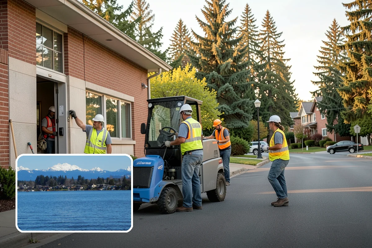 French Drain Installation in Lake Stevens, Snohomish County, WA - Intercepts groundwater before it damages structures or facilities