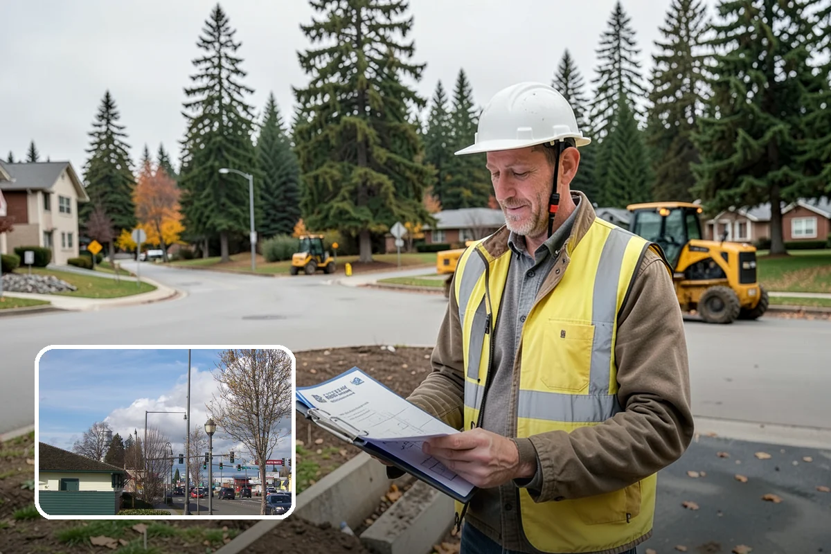 French Drain Installation in Marysville, Snohomish County, WA - Intercepts groundwater before it damages structures or facilities