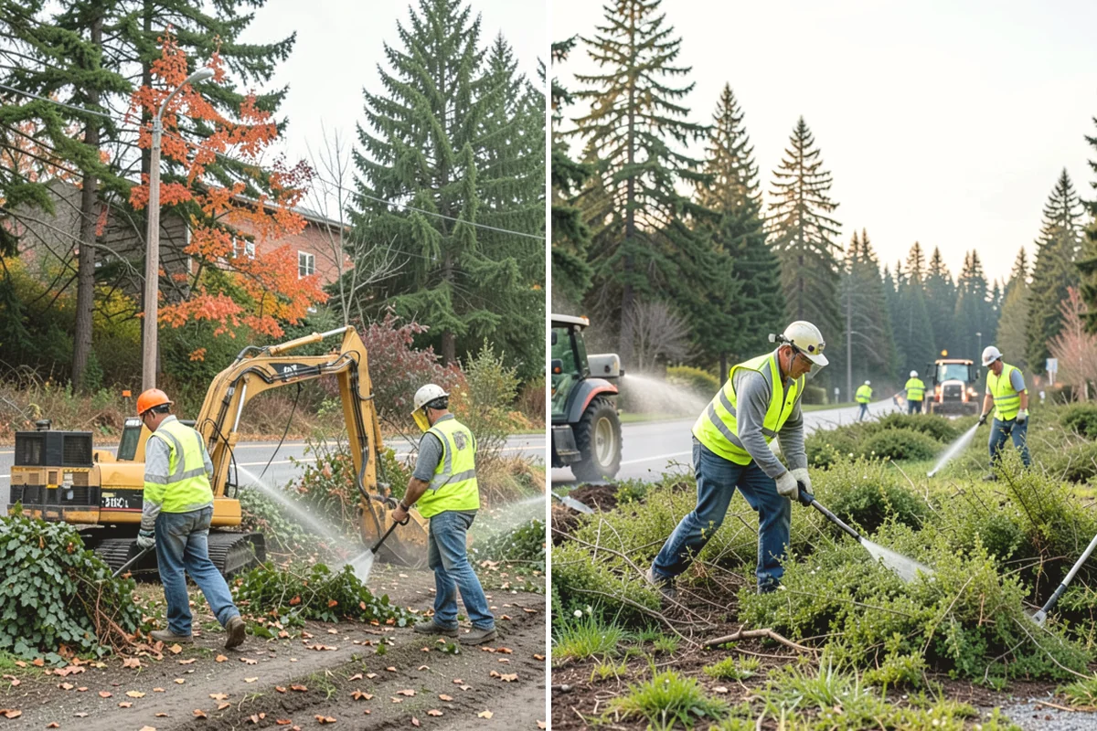 French Drain Installation in Mill Creek, Snohomish County, WA - Investigate the saturation source and design drain alignment and slope