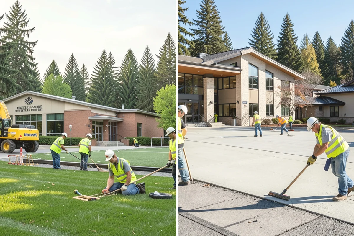 French Drain Installation in Ruston, Pierce County, WA - Investigate the saturation source and design drain alignment and slope