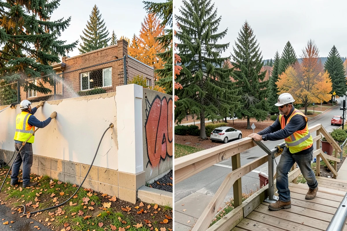 Gate Repairs in Shoreline, King County, WA - Inspect the gate to diagnose the cause of failure