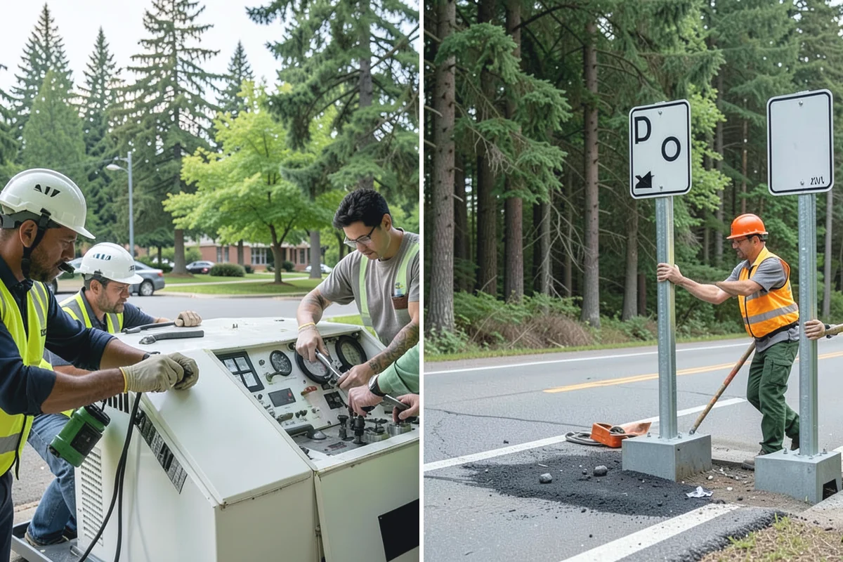 Gate Repairs in Woodinville, King County, WA - Inspect the gate to diagnose the cause of failure