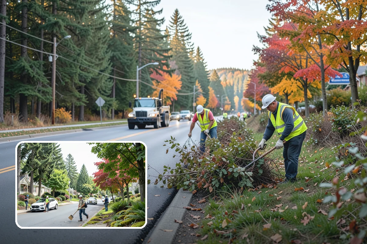 Gateway & Entry Landscaping in Beaux Arts Village, King County, WA - Designed entries strengthen civic identity and first impressions