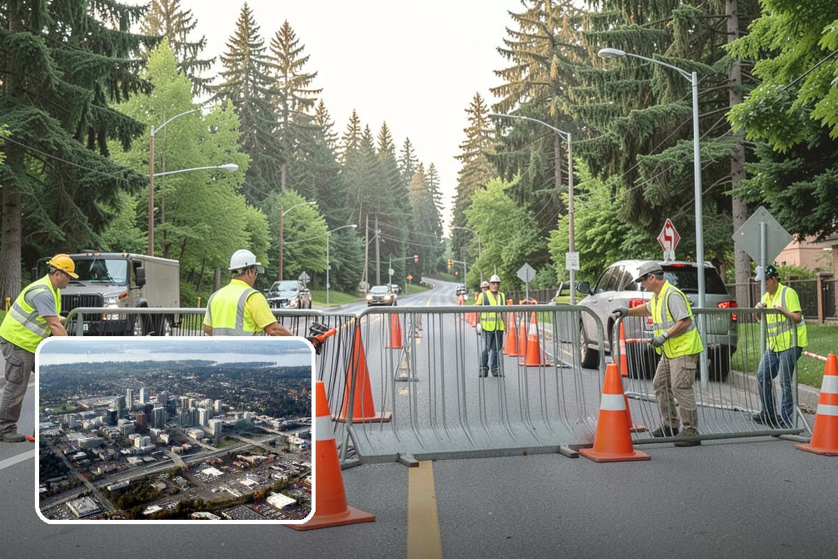 Gateway & Entry Landscaping in Bellevue, King County, WA - Designed entries strengthen civic identity and first impressions