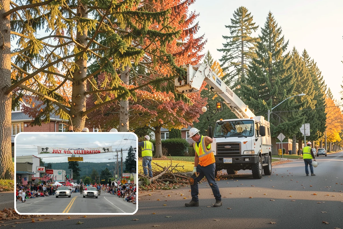 Gateway & Entry Landscaping in Carnation, King County, WA - Designed entries strengthen civic identity and first impressions