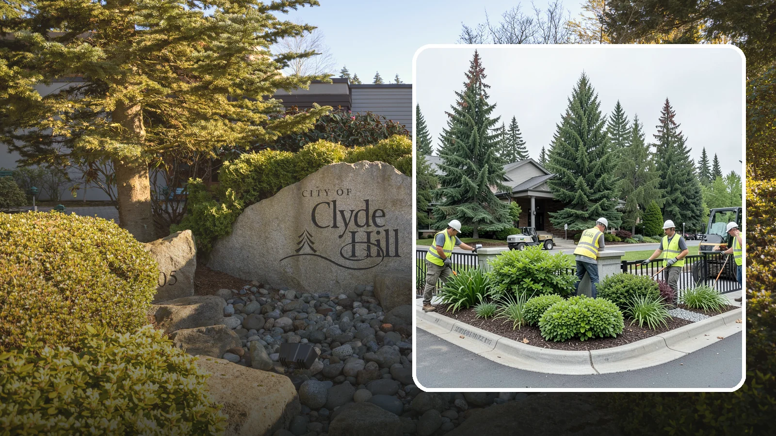 Gateway & Entry Landscaping in Clyde Hill, King County, WA - We create and maintain welcoming gateway and entry landscapes at city limits, parks, and civic destinations across Western...