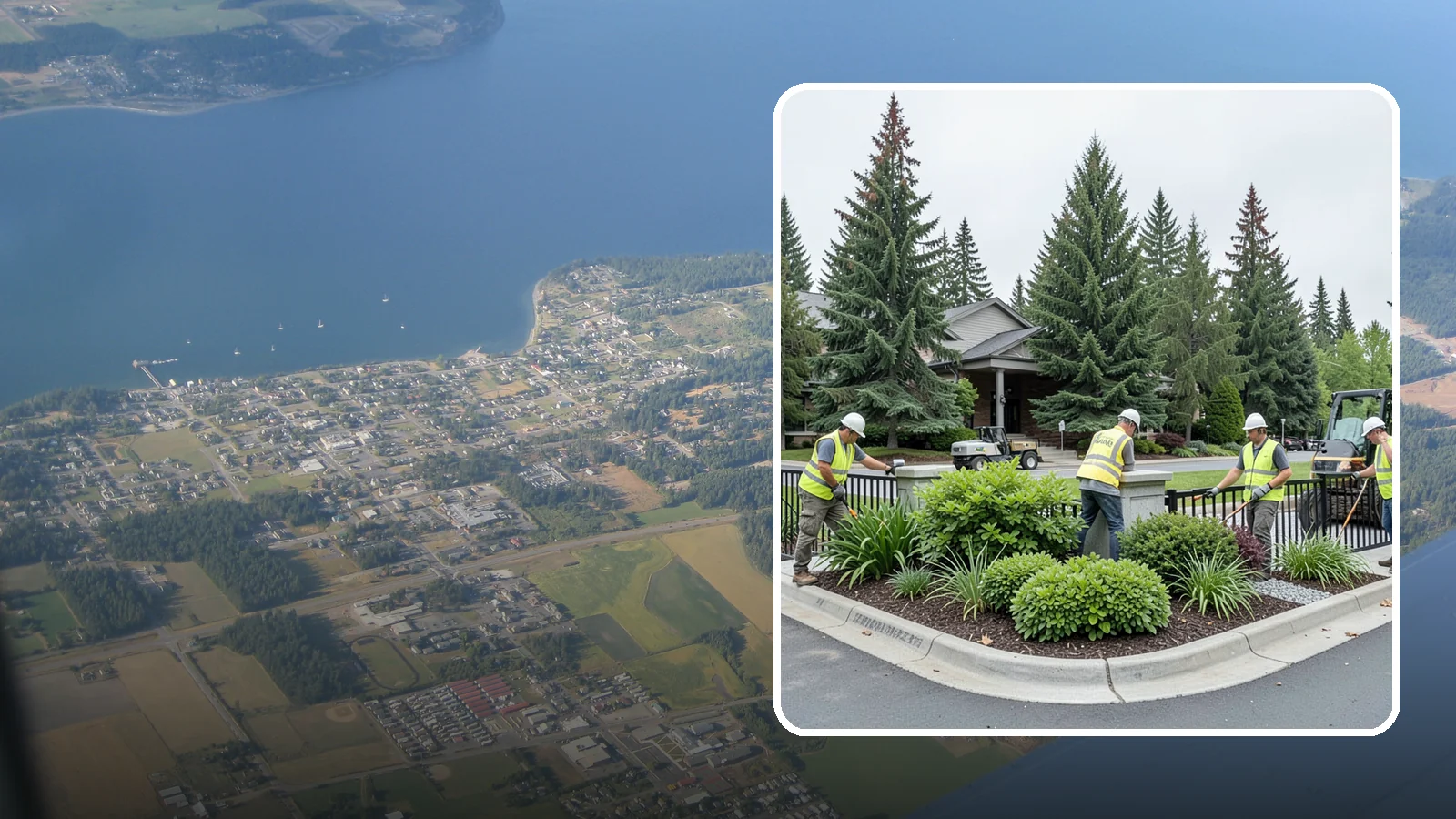 Gateway & Entry Landscaping in Coupeville, Island County, WA - We create and maintain welcoming gateway and entry landscapes at city limits, parks, and civic destinations across Western...