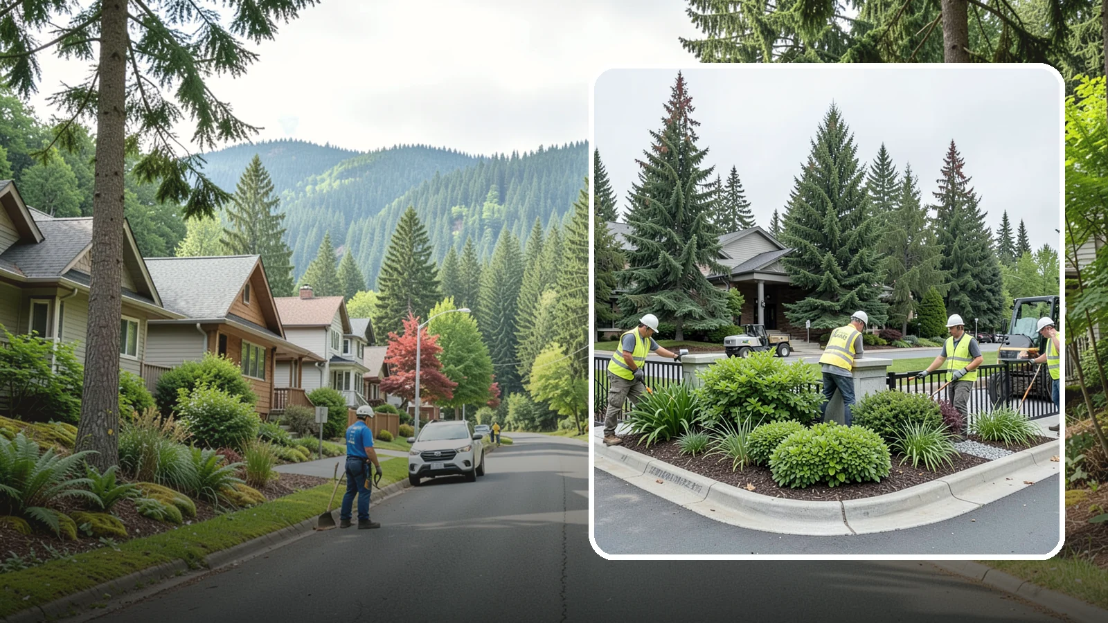 Gateway & Entry Landscaping in Darrington, Snohomish County, WA - We create and maintain welcoming gateway and entry landscapes at city limits, parks, and civic destinations across Western...