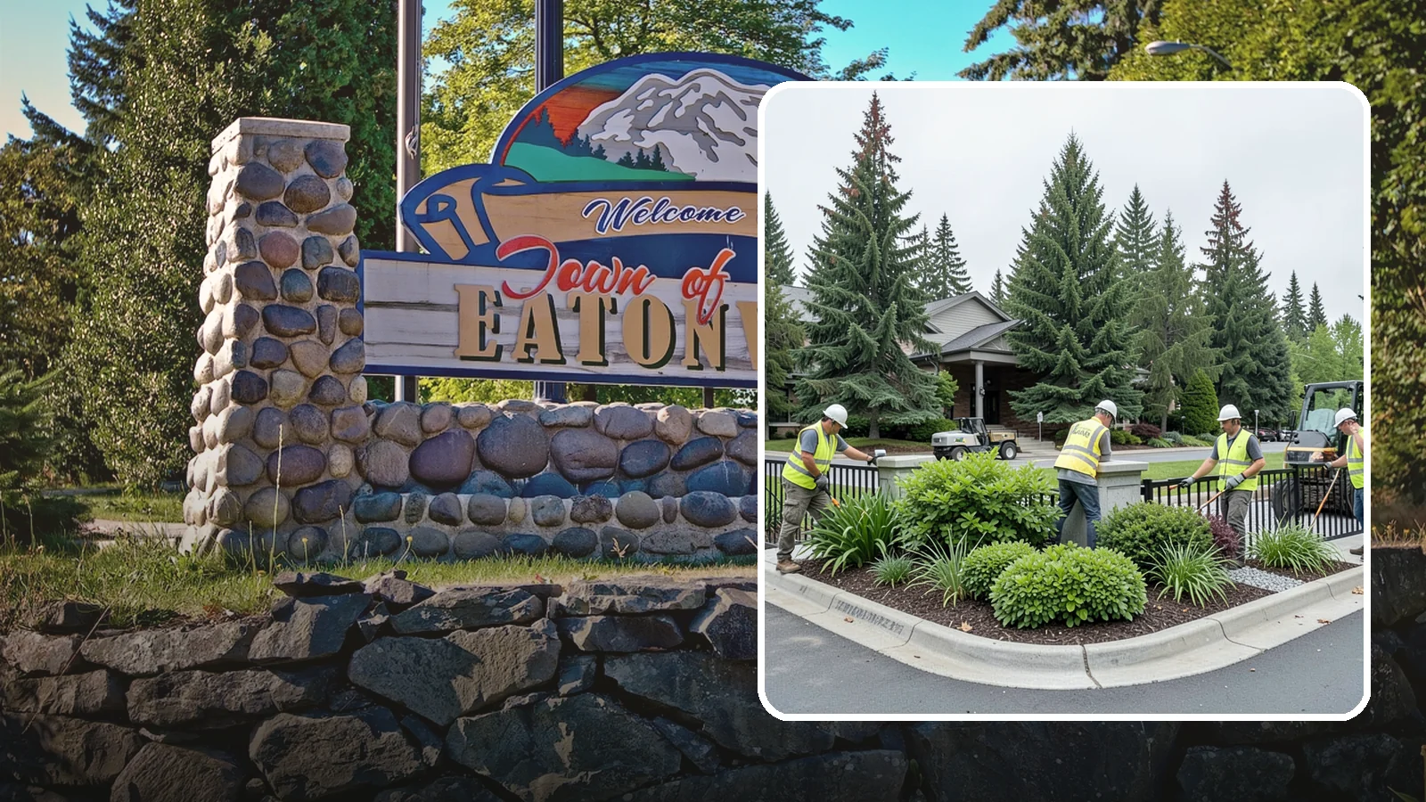Gateway & Entry Landscaping in Eatonville, Pierce County, WA - We create and maintain welcoming gateway and entry landscapes at city limits, parks, and civic destinations across Western...