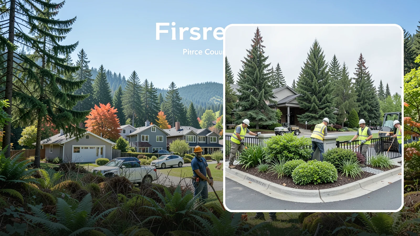 Gateway & Entry Landscaping in Fircrest, Pierce County, WA - We create and maintain welcoming gateway and entry landscapes at city limits, parks, and civic destinations across Western...