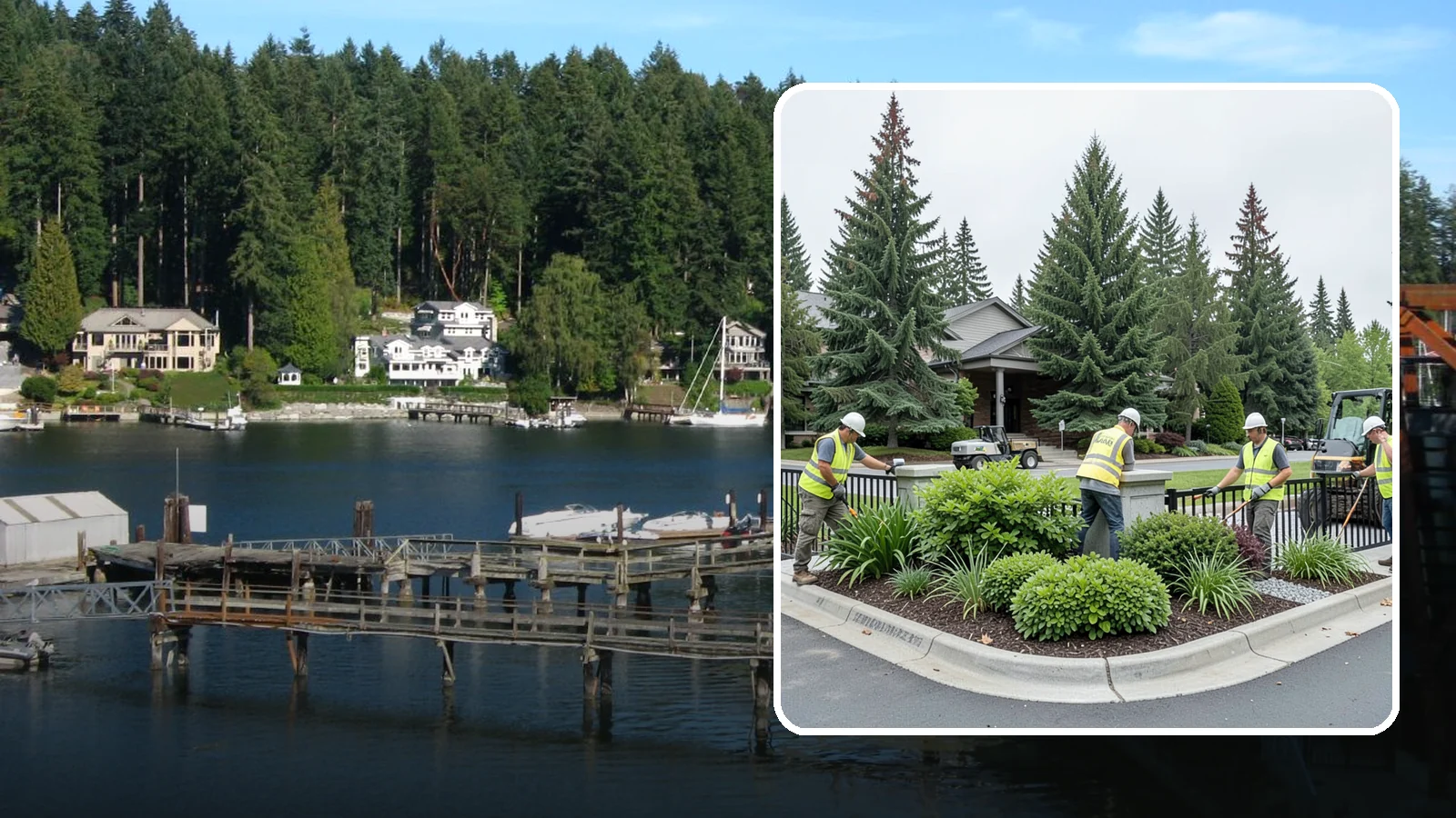 Gateway & Entry Landscaping in Gig Harbor, Pierce County, WA - We create and maintain welcoming gateway and entry landscapes at city limits, parks, and civic destinations across Western...