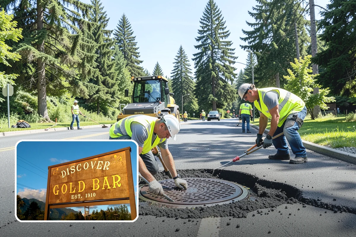 Gateway & Entry Landscaping in Gold Bar, Snohomish County, WA - Designed entries strengthen civic identity and first impressions