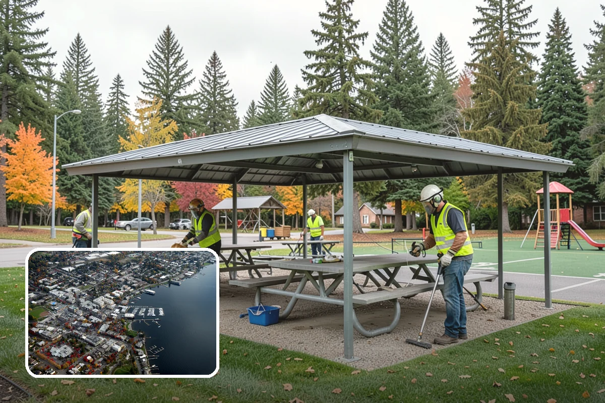 Gateway & Entry Landscaping in Kirkland, King County, WA - Designed entries strengthen civic identity and first impressions