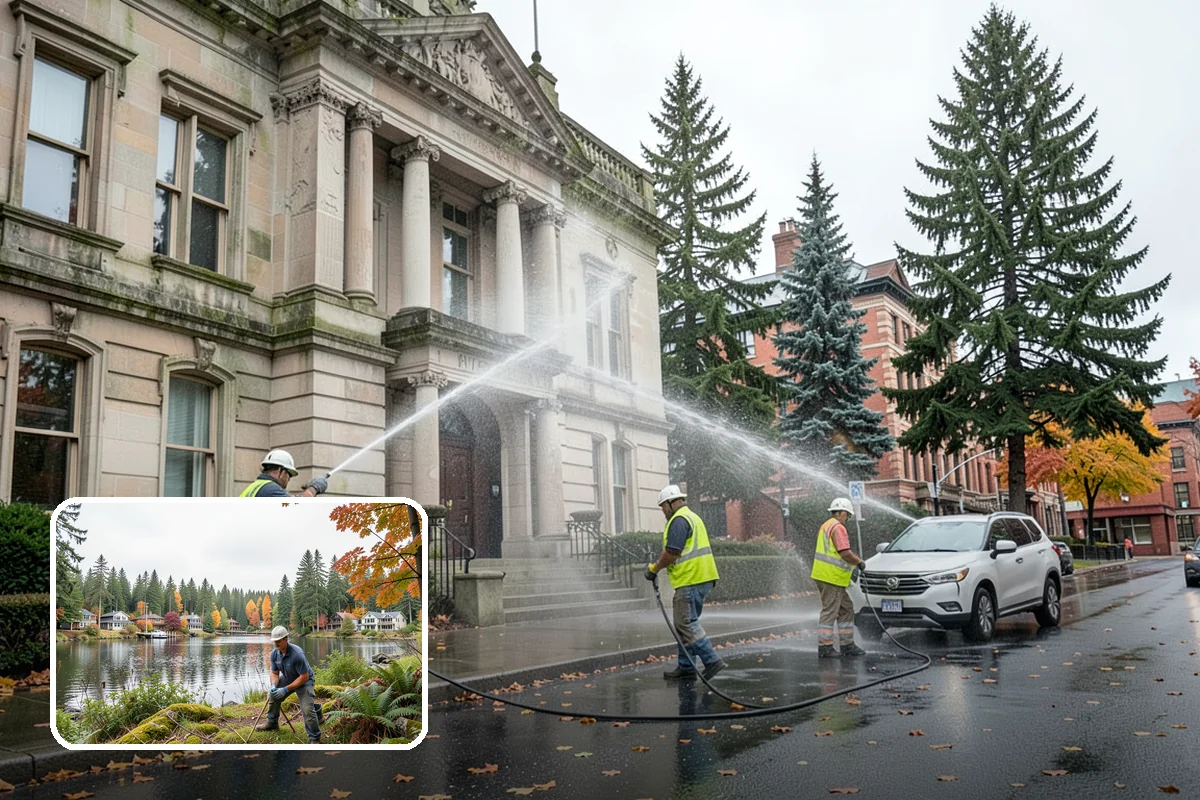 Gateway & Entry Landscaping in La Conner, Skagit County, WA - Designed entries strengthen civic identity and first impressions