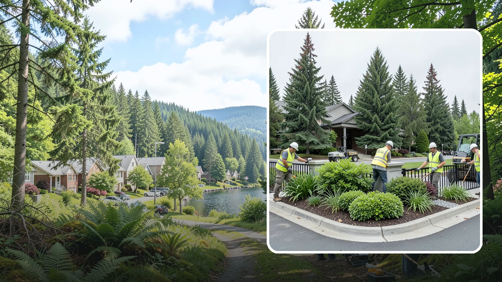 Gateway & Entry Landscaping in Lake Forest Park, King County, WA - We create and maintain welcoming gateway and entry landscapes at city limits, parks, and civic destinations across Western...