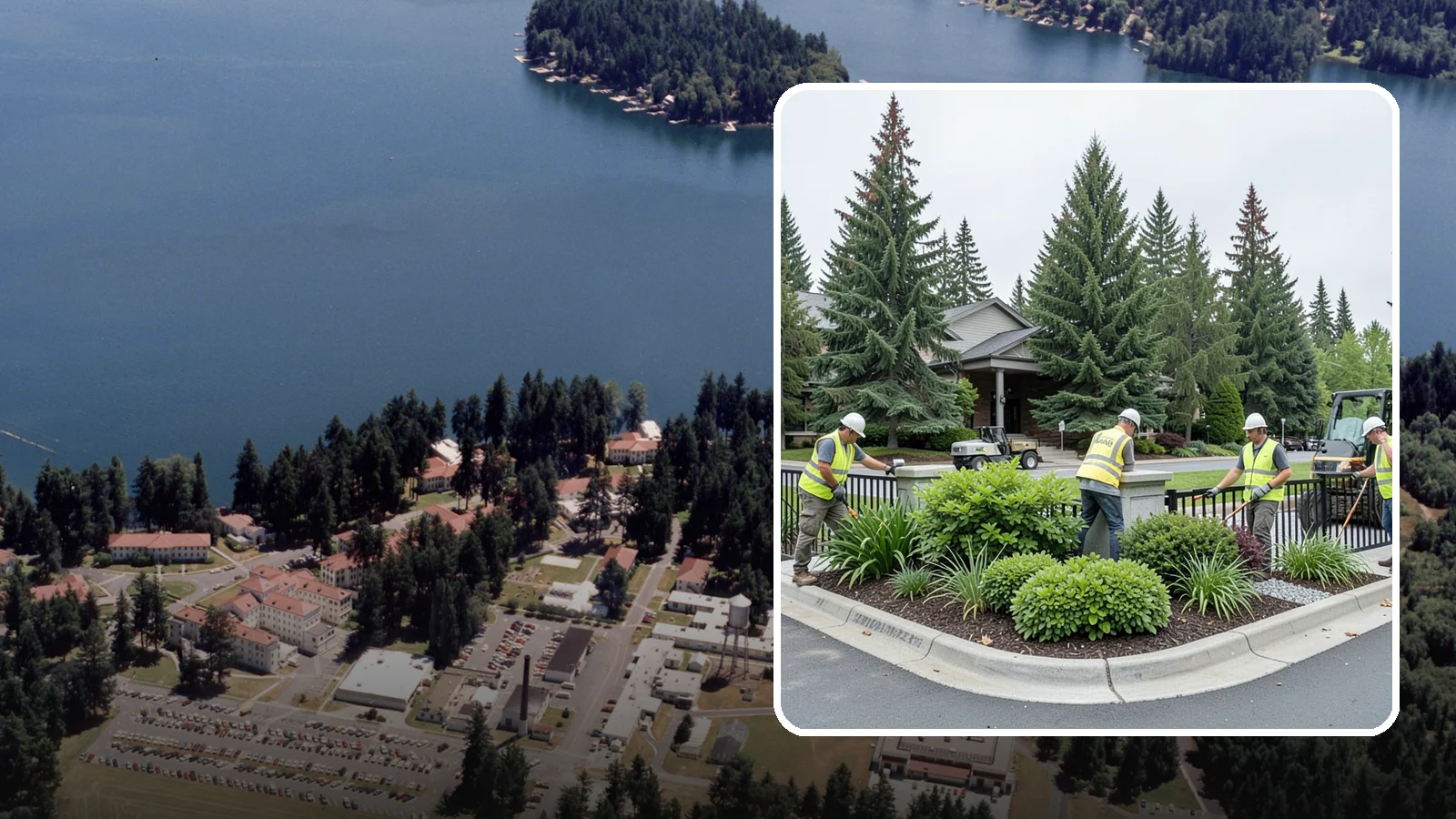 Gateway & Entry Landscaping in Lakewood, Pierce County, WA - We create and maintain welcoming gateway and entry landscapes at city limits, parks, and civic destinations across Western...