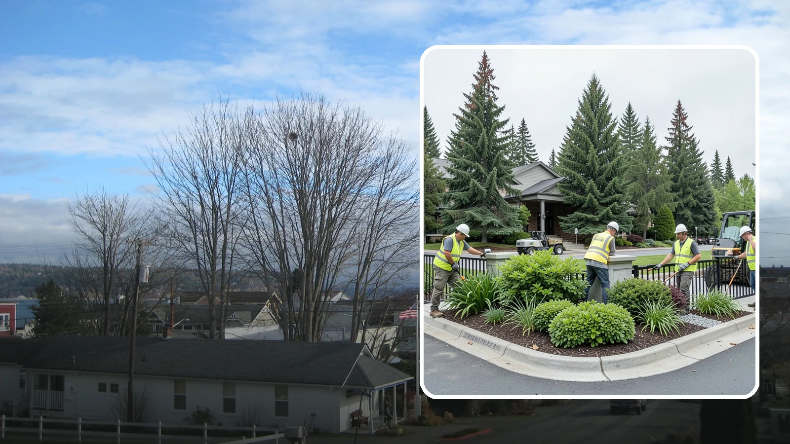 Gateway & Entry Landscaping in Langley, Island County, WA - We create and maintain welcoming gateway and entry landscapes at city limits, parks, and civic destinations across Western...