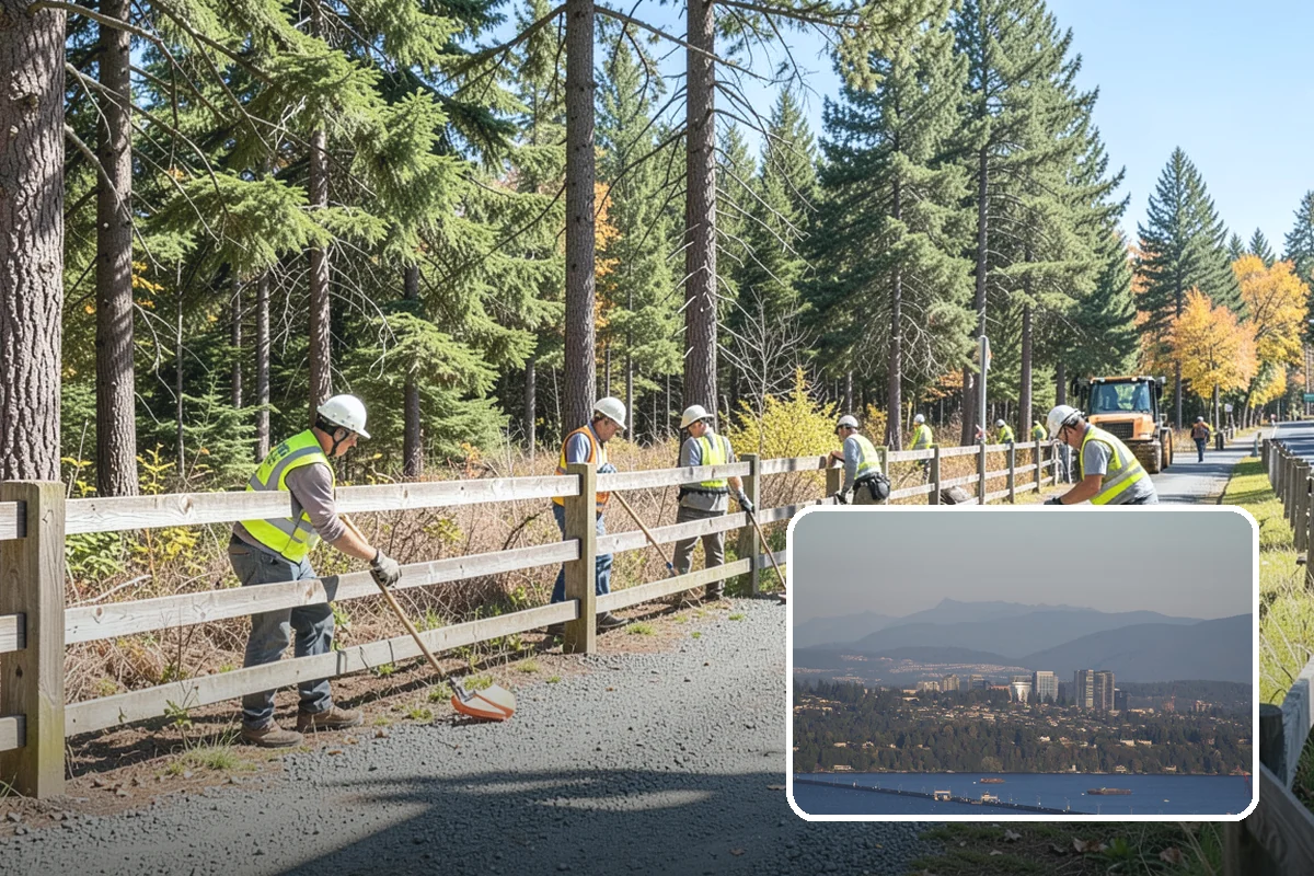 Gateway & Entry Landscaping in Medina, King County, WA - Designed entries strengthen civic identity and first impressions