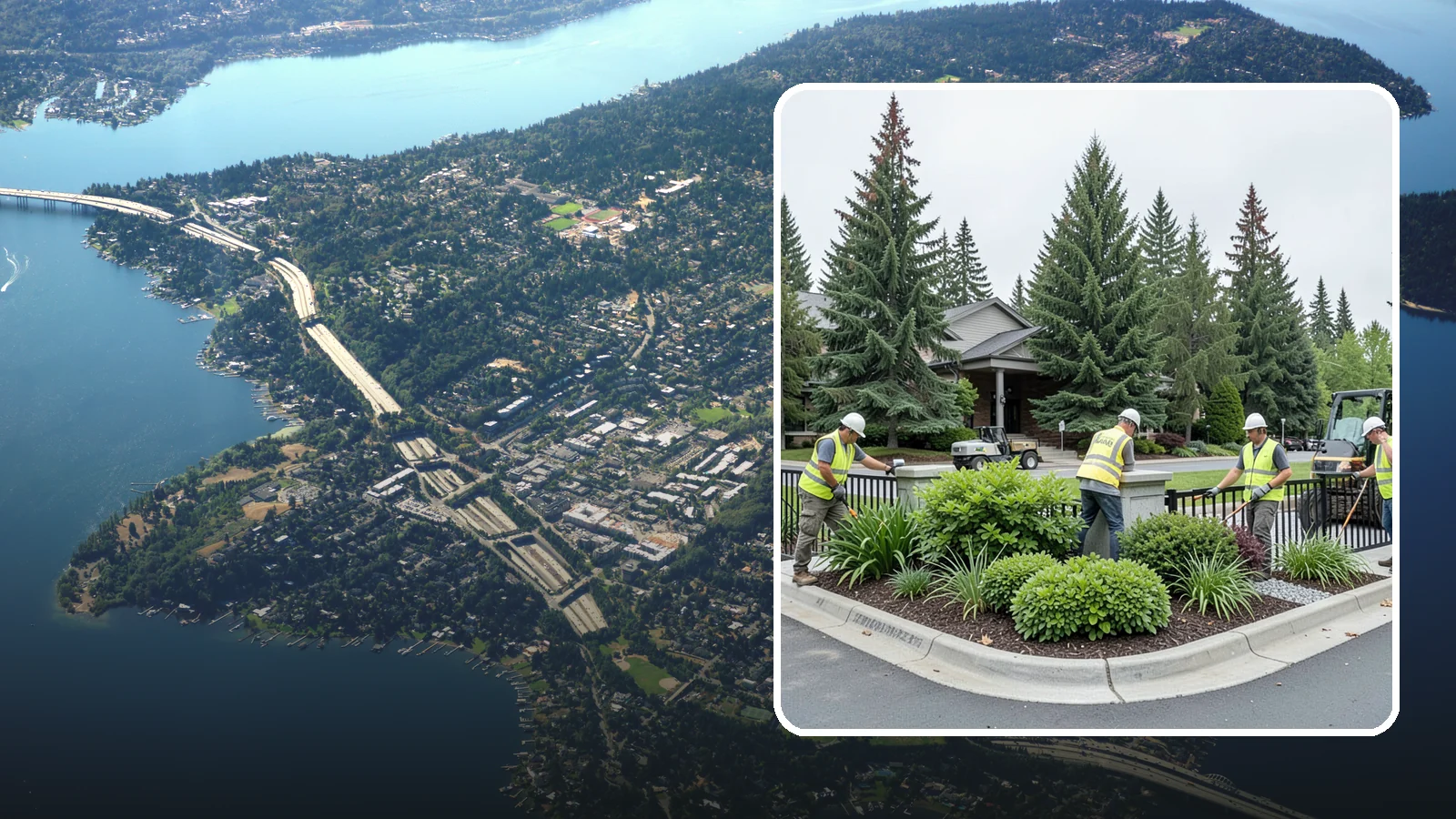 Gateway & Entry Landscaping in Mercer Island, King County, WA - We create and maintain welcoming gateway and entry landscapes at city limits, parks, and civic destinations across Western...