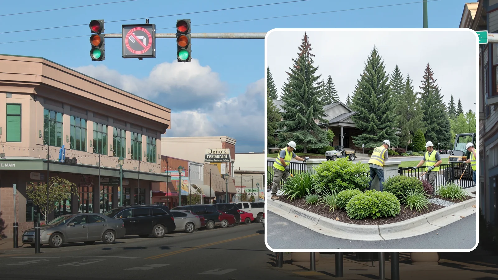 Gateway & Entry Landscaping in Monroe, Snohomish County, WA - We create and maintain welcoming gateway and entry landscapes at city limits, parks, and civic destinations across Western...