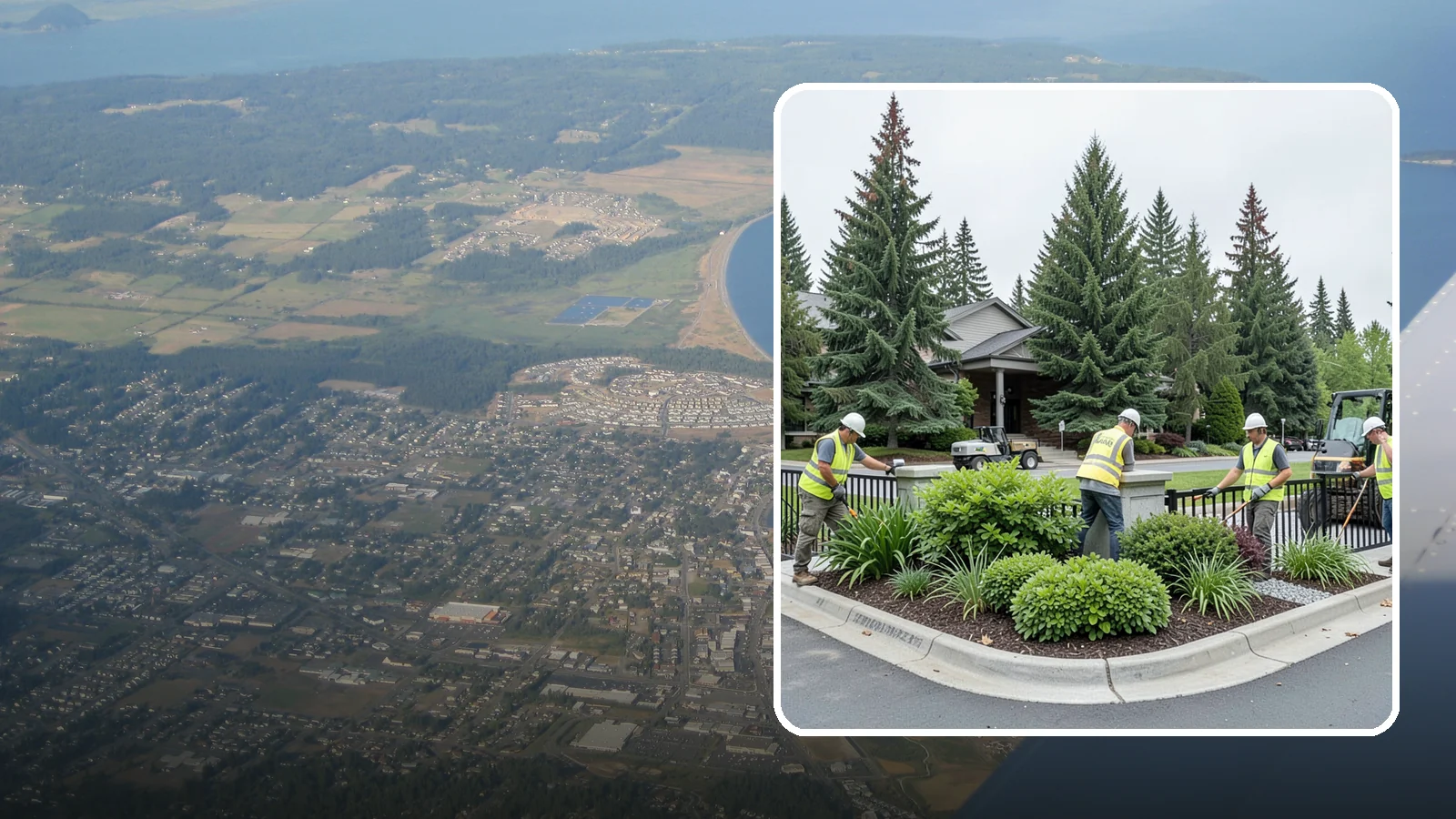 Gateway & Entry Landscaping in Oak Harbor, Island County, WA - We create and maintain welcoming gateway and entry landscapes at city limits, parks, and civic destinations across Western...