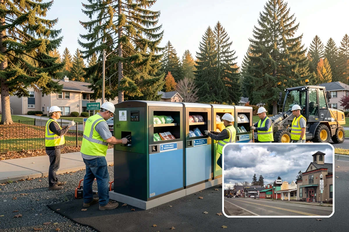 Gateway & Entry Landscaping in Roy, Pierce County, WA - Designed entries strengthen civic identity and first impressions