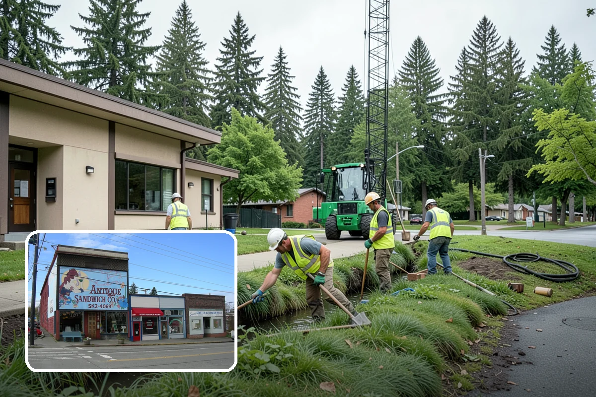 Gateway & Entry Landscaping in Ruston, Pierce County, WA - Designed entries strengthen civic identity and first impressions