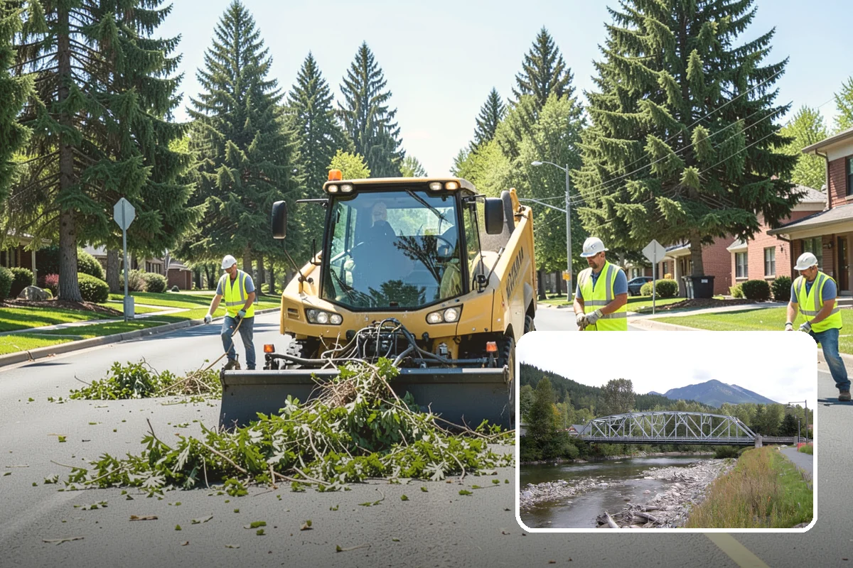 Gateway & Entry Landscaping in Skykomish, King County, WA - Designed entries strengthen civic identity and first impressions