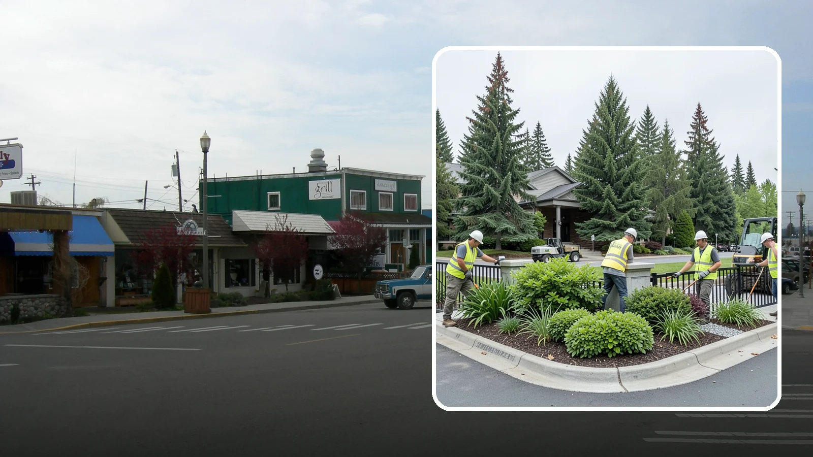Gateway & Entry Landscaping in Stanwood, Snohomish County, WA - We create and maintain welcoming gateway and entry landscapes at city limits, parks, and civic destinations across Western...