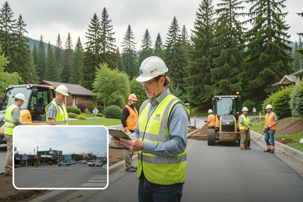 Gateway & Entry Landscaping in Stanwood, Snohomish County, WA - Designed entries strengthen civic identity and first impressions