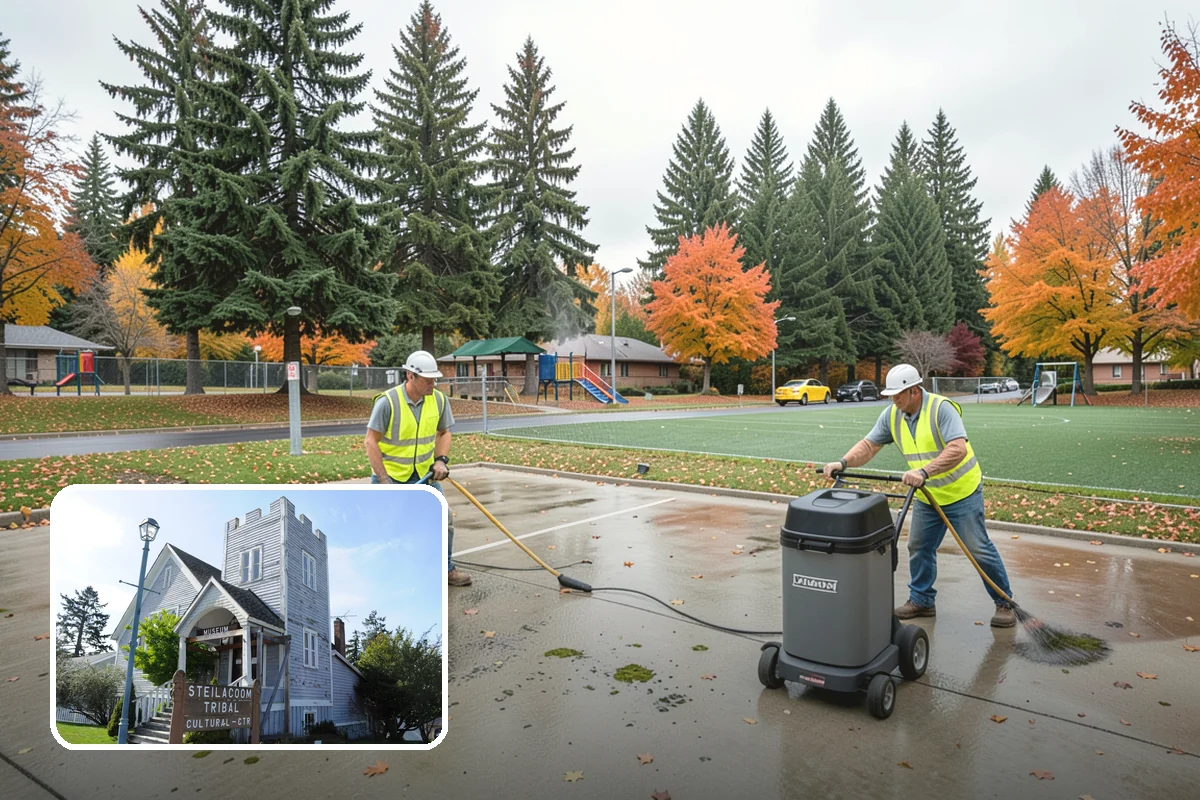 Gateway & Entry Landscaping in Steilacoom, Pierce County, WA - Designed entries strengthen civic identity and first impressions