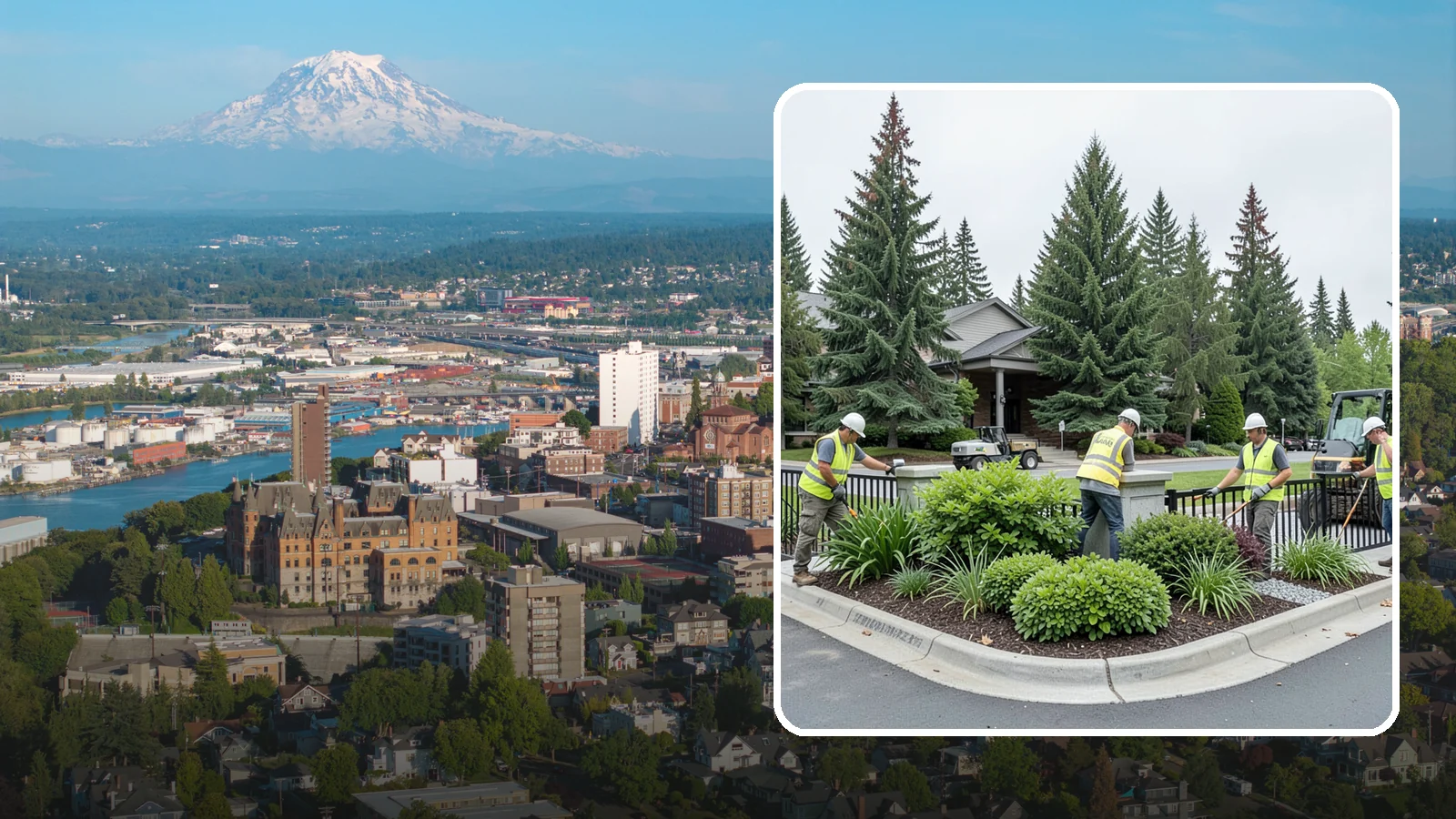 Gateway & Entry Landscaping in Tacoma, Pierce County, WA - We create and maintain welcoming gateway and entry landscapes at city limits, parks, and civic destinations across Western...