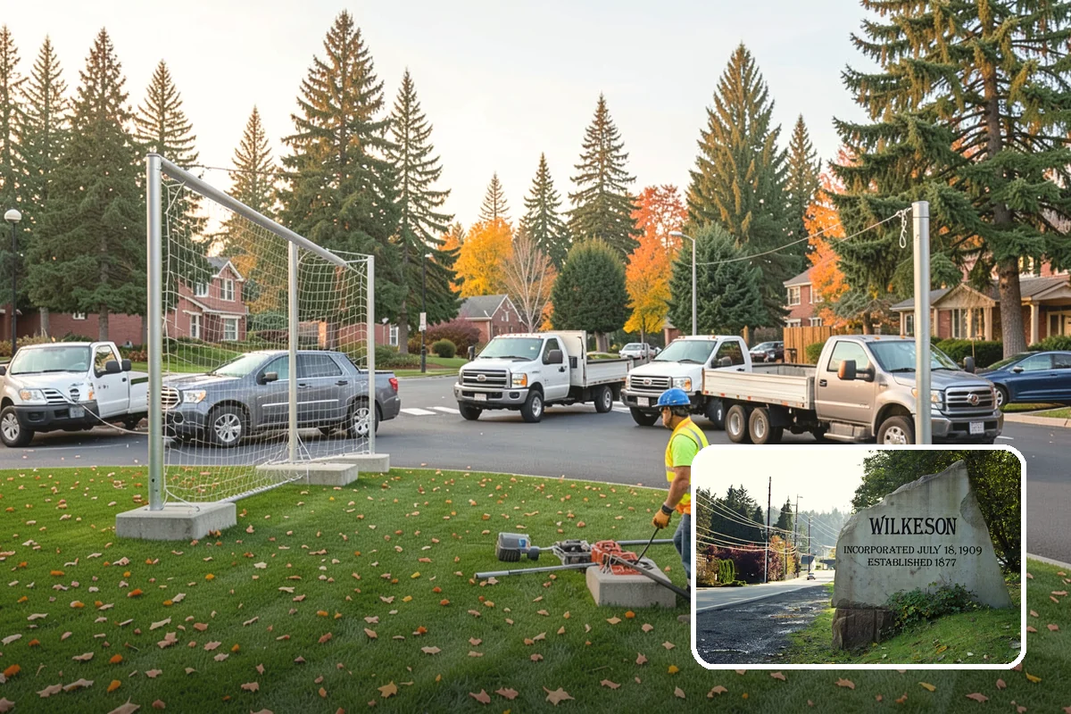 Gateway & Entry Landscaping in Wilkeson, Pierce County, WA - Designed entries strengthen civic identity and first impressions