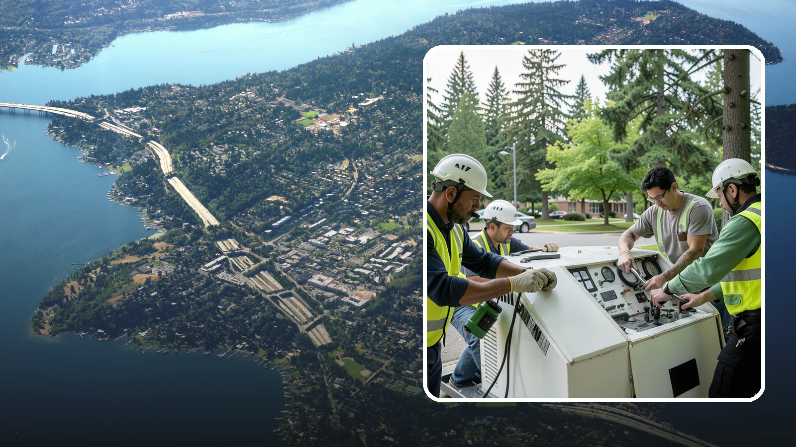 Generator Maintenance in Mercer Island, King County, WA - Preventive service and load testing for standby generators at critical public facilities.